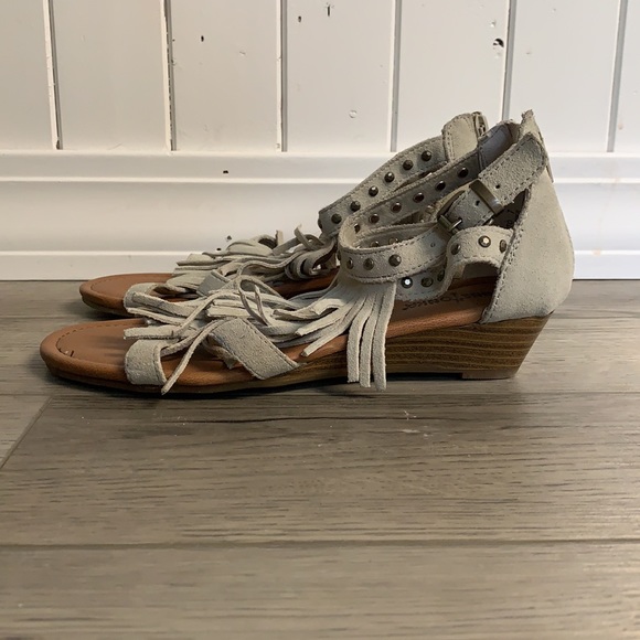 Minnetonka Suede Wedge Sandal - Picture 2 of 8